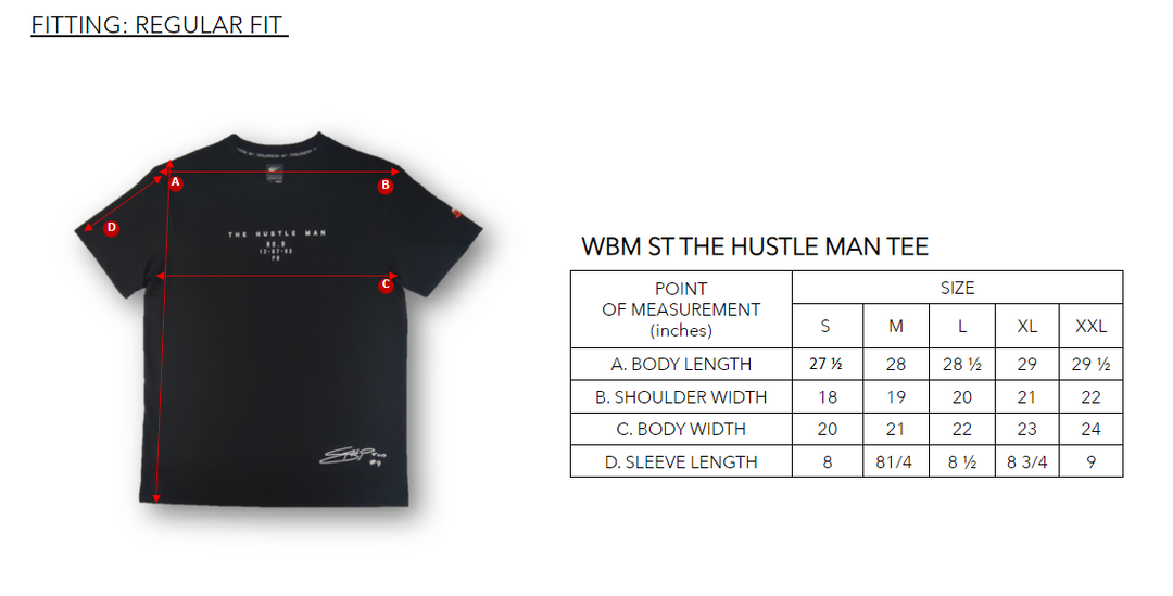 WBM ST THE HUSTLE MAN TEE