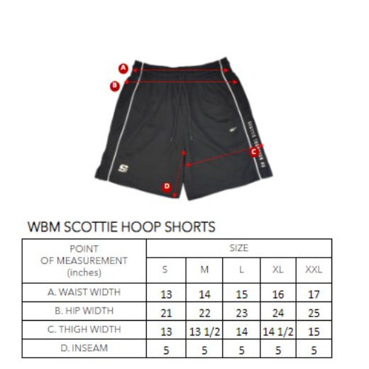 WBM SCOTTIE HOOP SHORTS