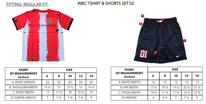 WBC TSHIRT & SHORTS SET 02