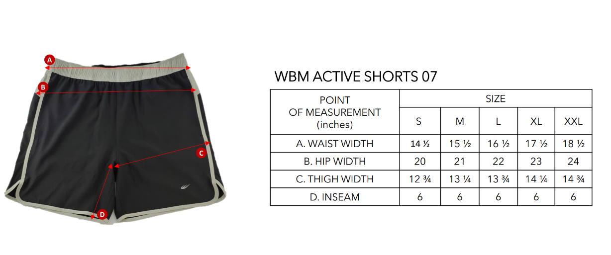 WBM ACTIVE SHORTS 07