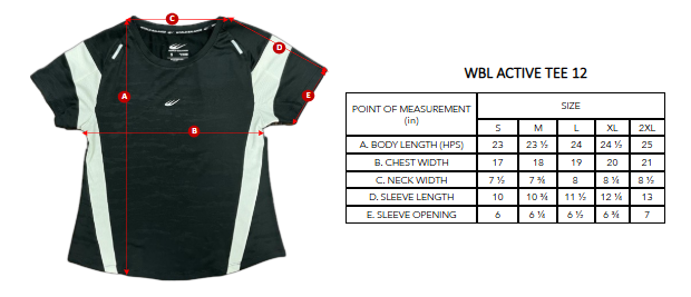 WBL ACTIVE TEE 12