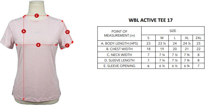 WBL ACTIVE TEE 17
