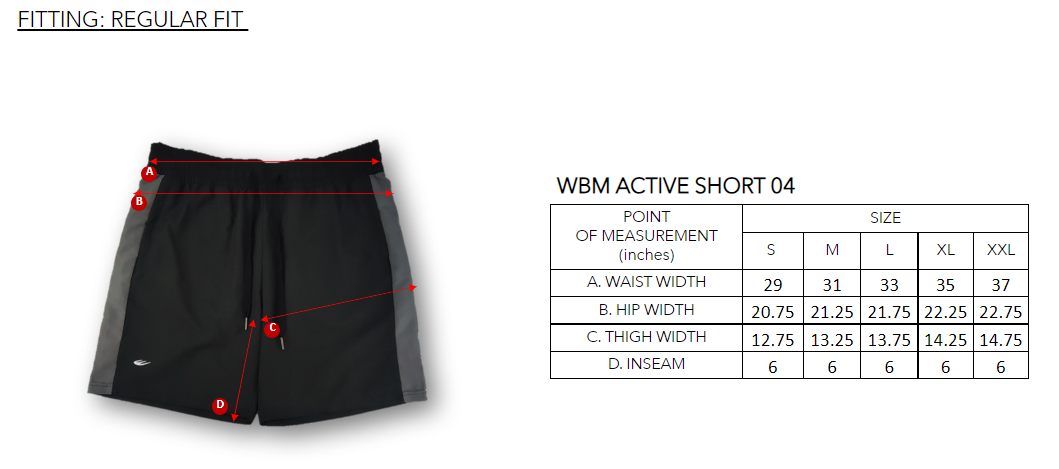 WBM ACTIVE SHORT 04