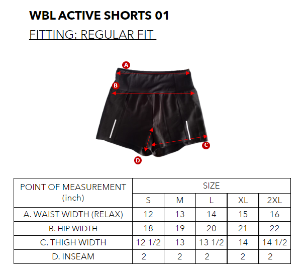 WBL ACTIVE SHORTS 01