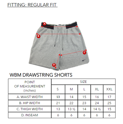 WBM DRAWSTRING SHORTS