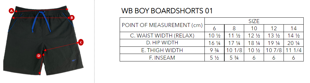 WB BOY BOARDSHORTS 01
